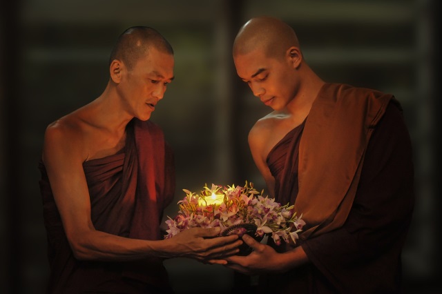 Foto zwei Mönche